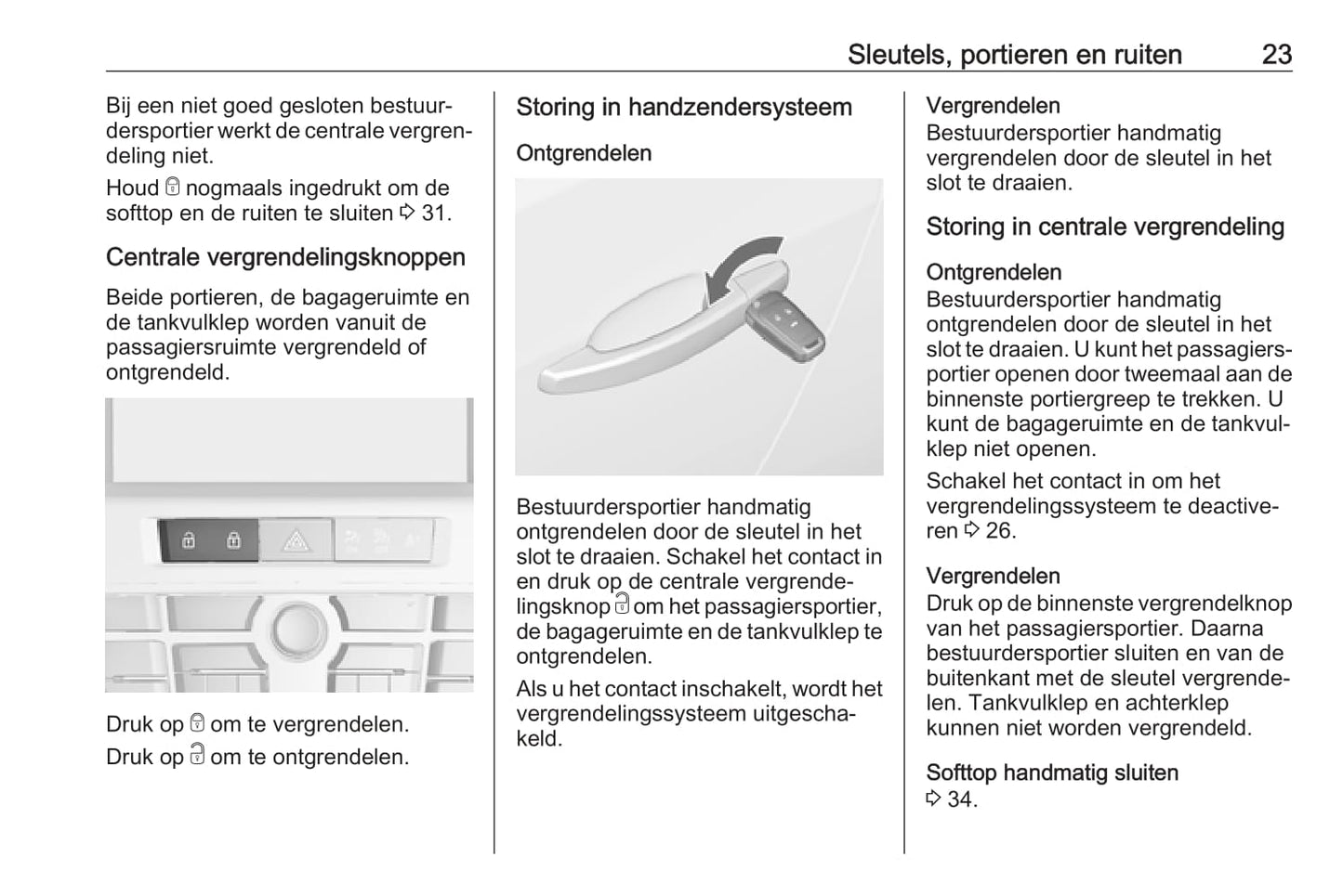 2018-2019 Opel Cascada Owner's Manual | Dutch