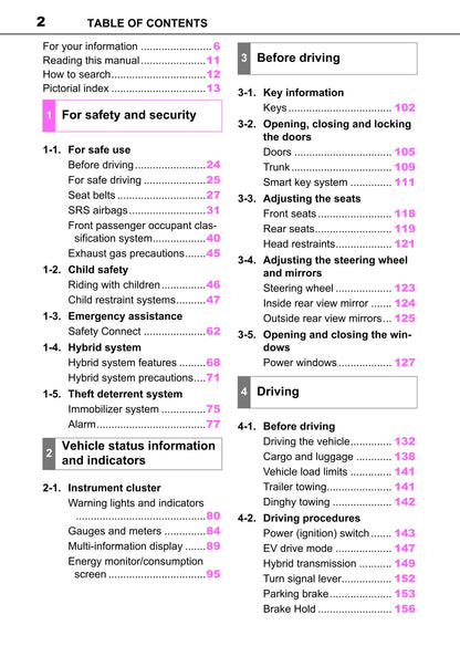 2019-2020 Toyota Corolla Owner's Manual | English