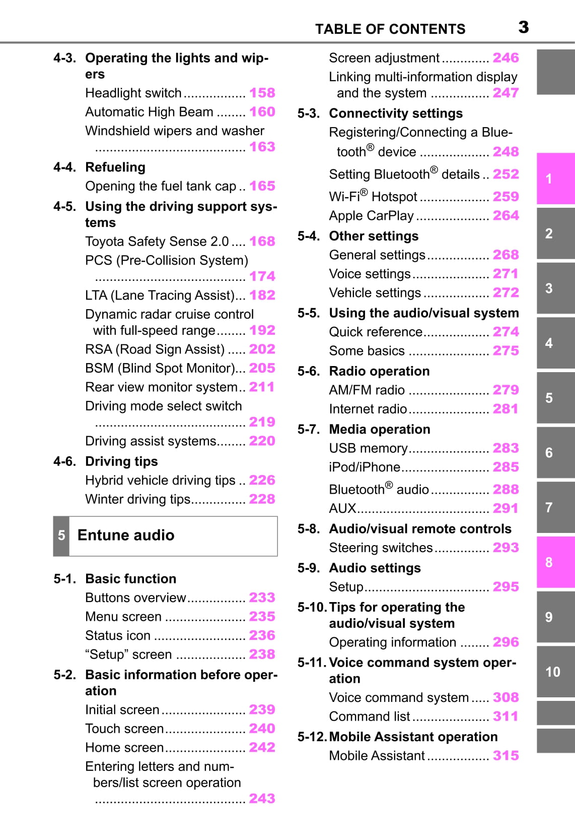 2019-2020 Toyota Corolla Owner's Manual | English