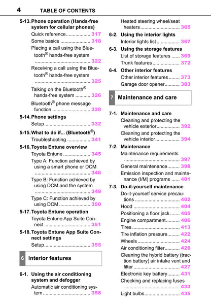 2019-2020 Toyota Corolla Owner's Manual | English