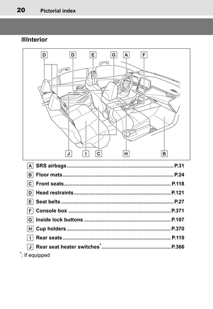 2019-2020 Toyota Corolla Owner's Manual | English