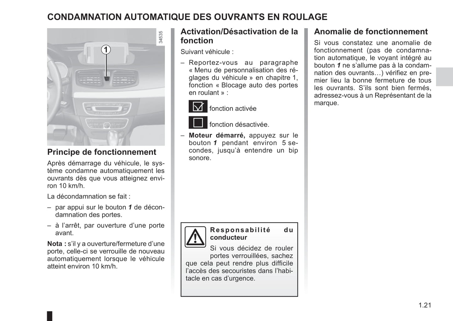 2012-2013 Renault Fluence Z.E. Owner's Manual | French