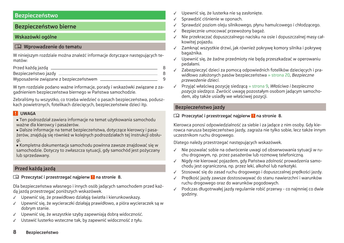 2012-2016 Skoda Citigo Manuel du propriétaire | Polonais