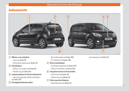 2019-2023 Seat Mii Bedienungsanleitung | Deutsch