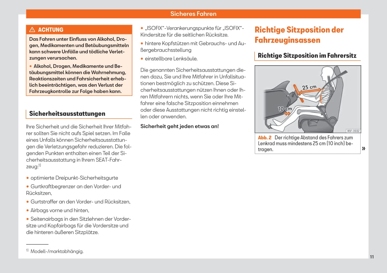 2019-2023 Seat Mii Bedienungsanleitung | Deutsch