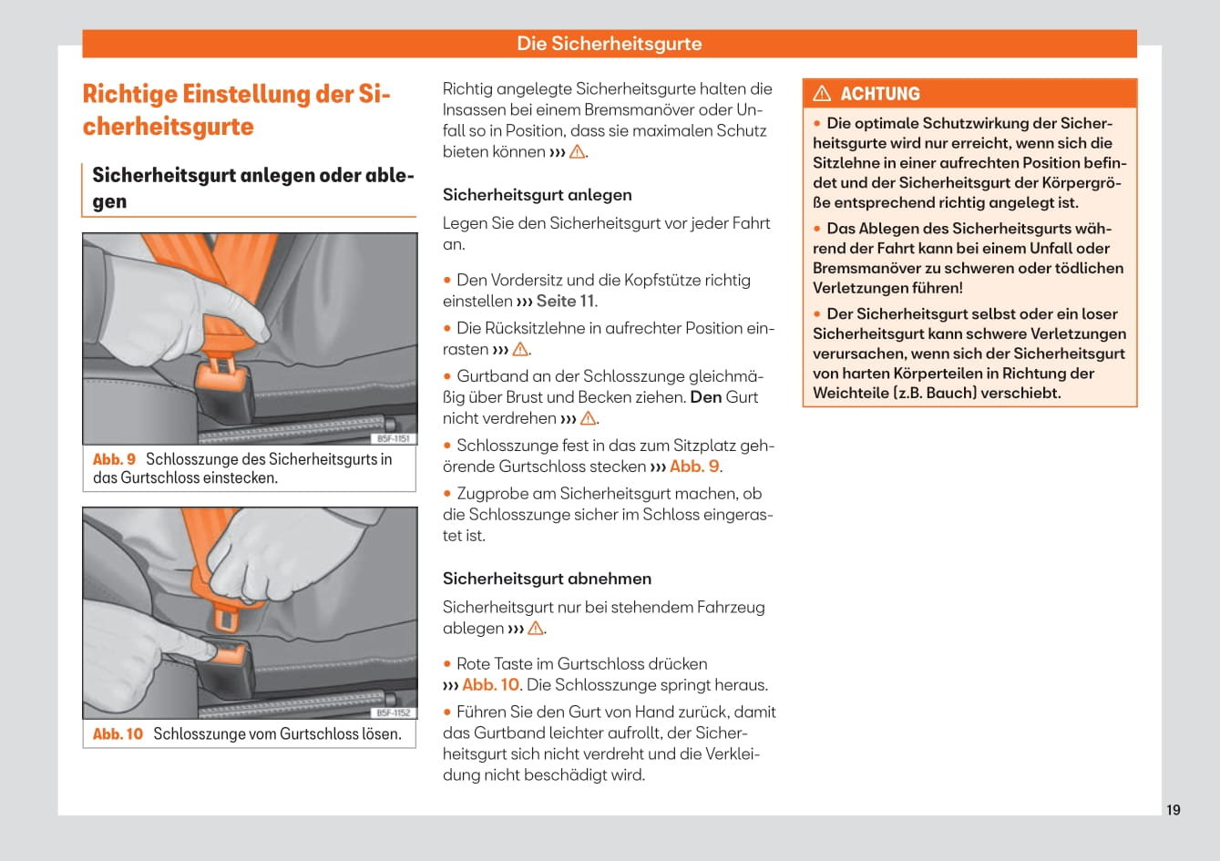 2019-2023 Seat Mii Bedienungsanleitung | Deutsch