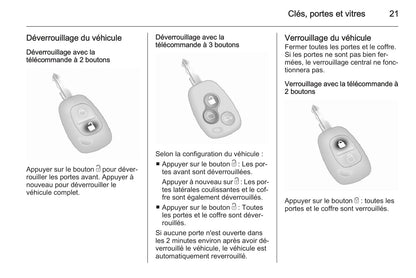 2014-2015 Opel Movano Owner's Manual | French