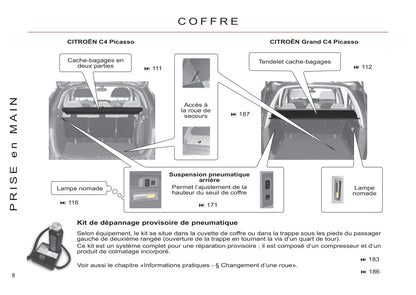 2011-2013 Citroën C4 Picasso/Grand C4 Picasso Gebruikershandleiding | Frans