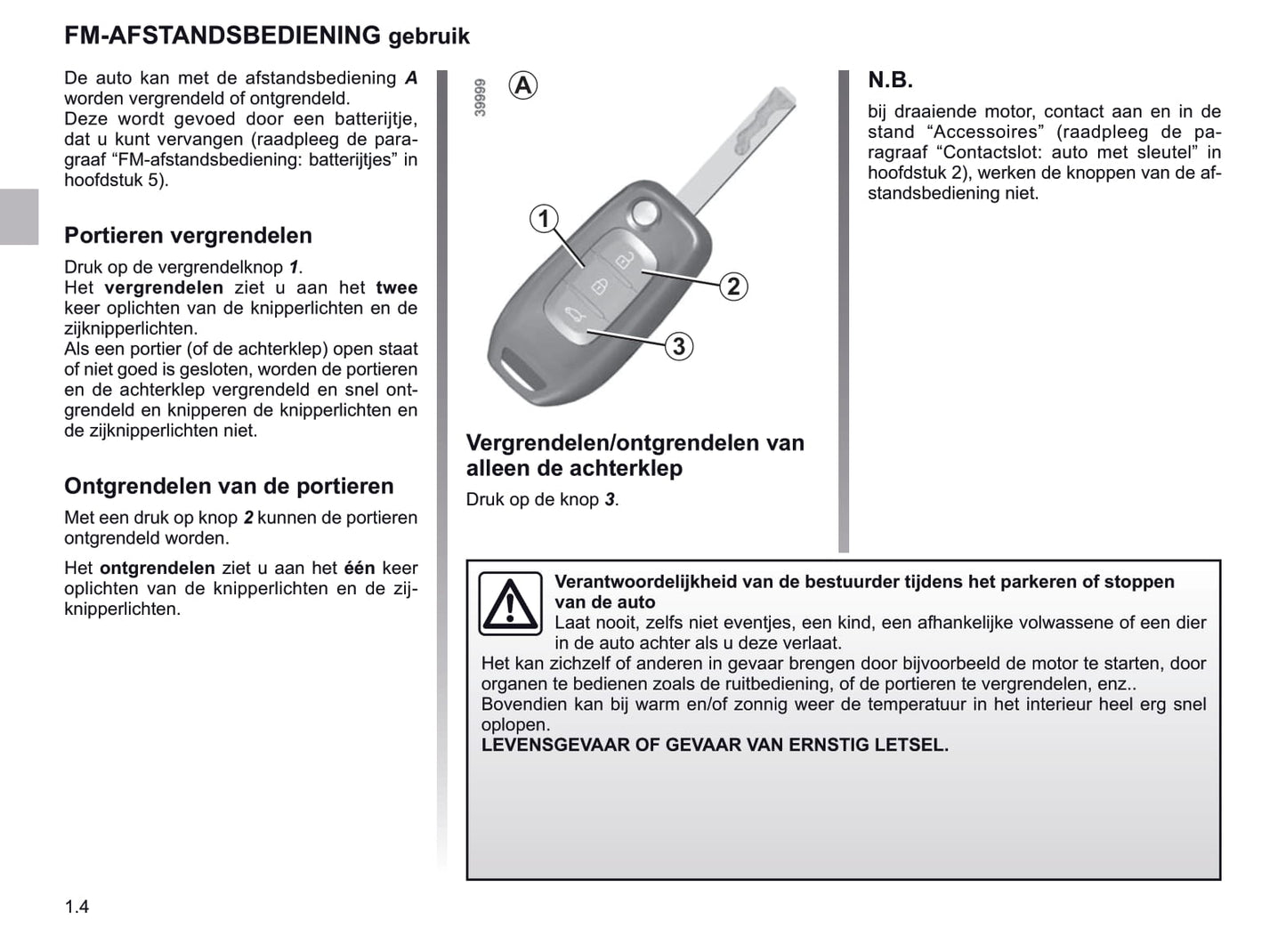 2019-2020 Renault Kadjar Owner's Manual | Dutch