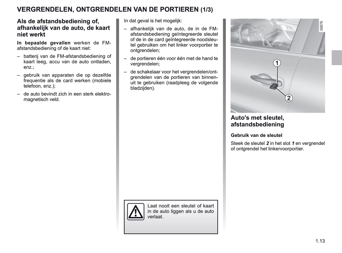 2019-2020 Renault Kadjar Owner's Manual | Dutch