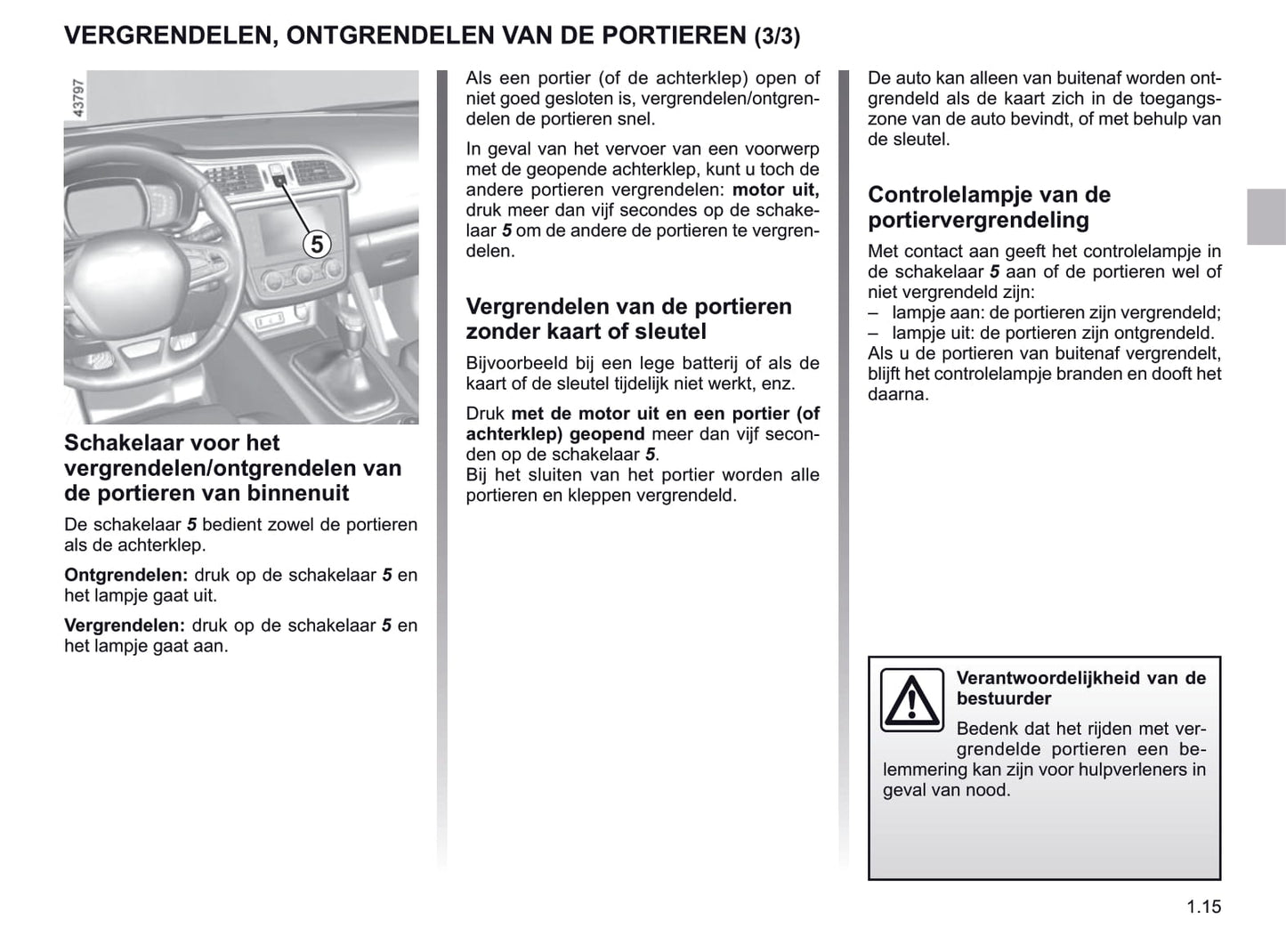 2019-2020 Renault Kadjar Owner's Manual | Dutch