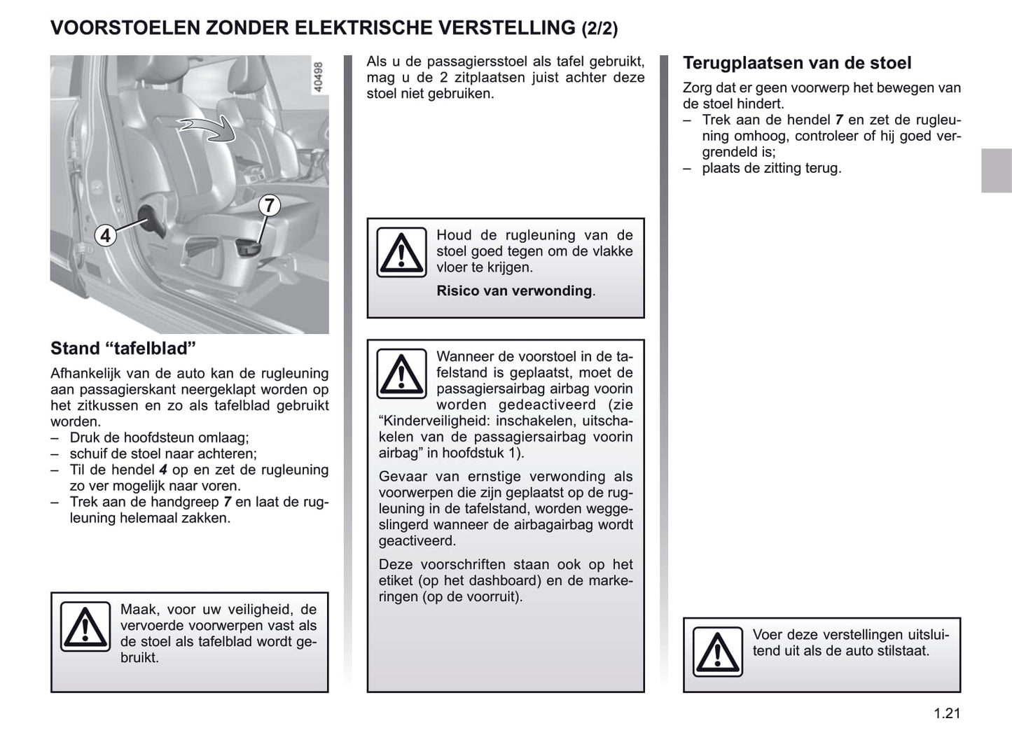 2019-2020 Renault Kadjar Owner's Manual | Dutch