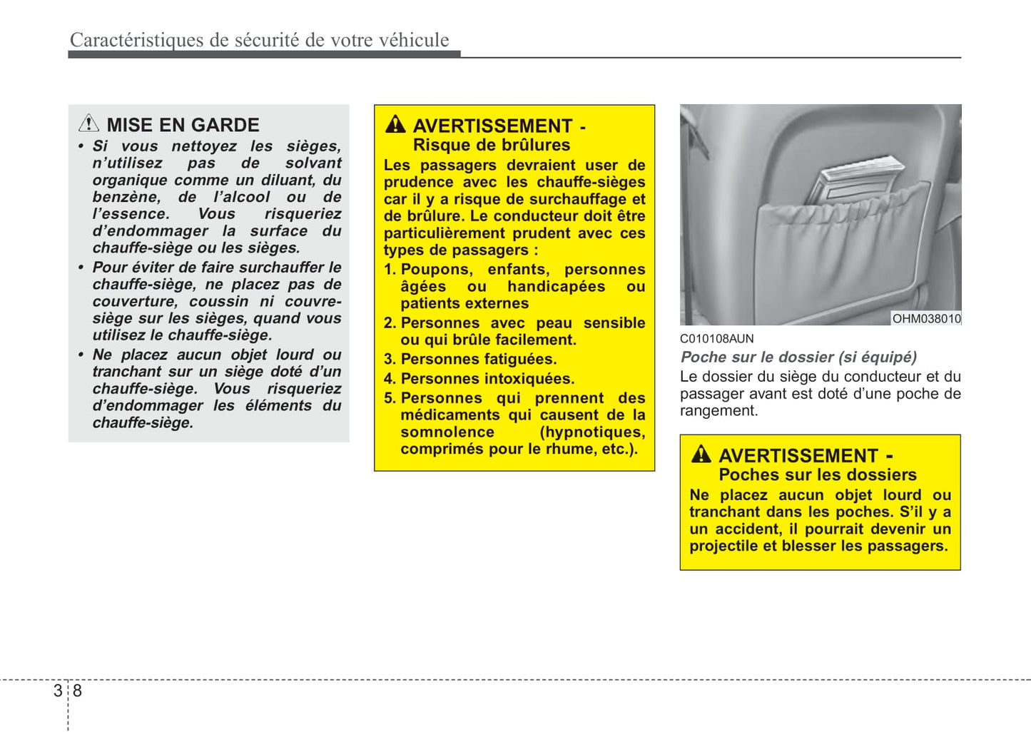 2008-2010 Kia Magentis Manuel du propriétaire | Français