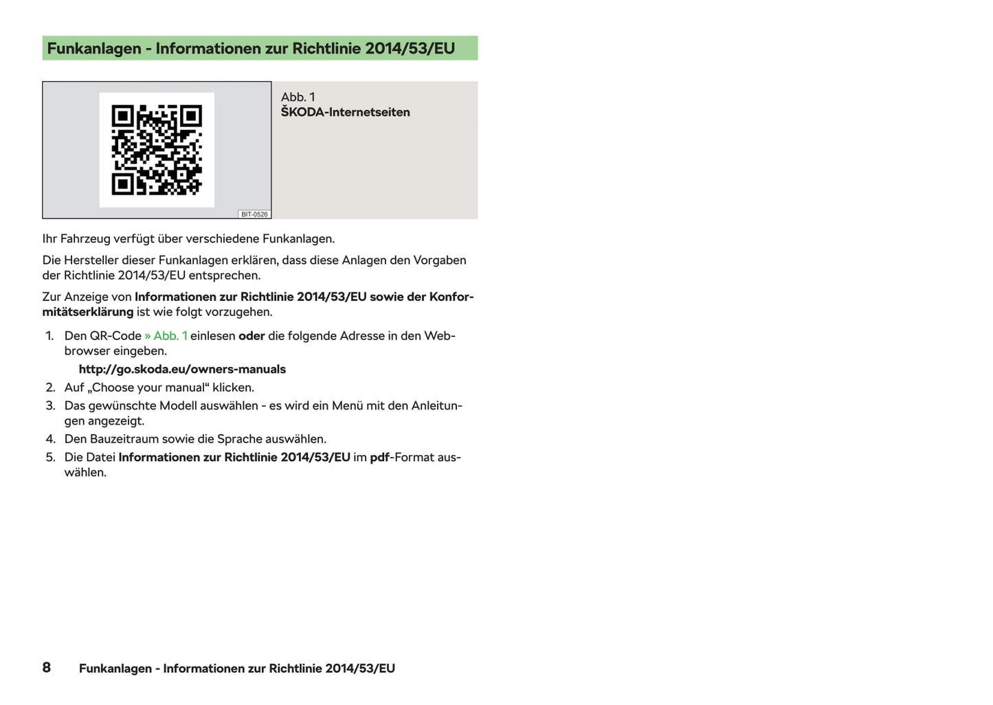 2012-2019 Skoda Rapid Manuel du propriétaire | Allemand