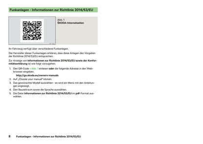 2012-2019 Skoda Rapid Manuel du propriétaire | Allemand