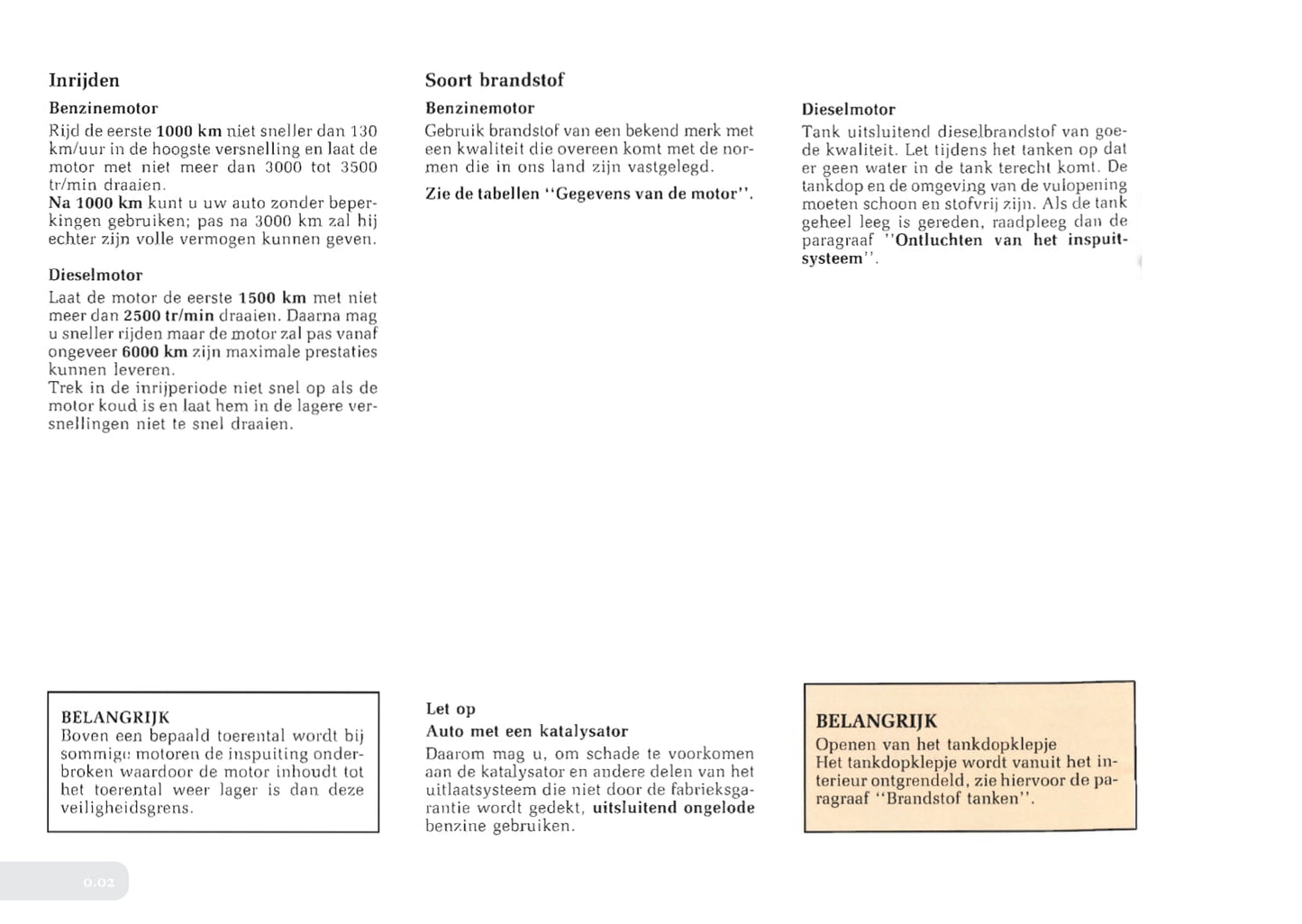 1996-1997 Renault Laguna Owner's Manual | Dutch