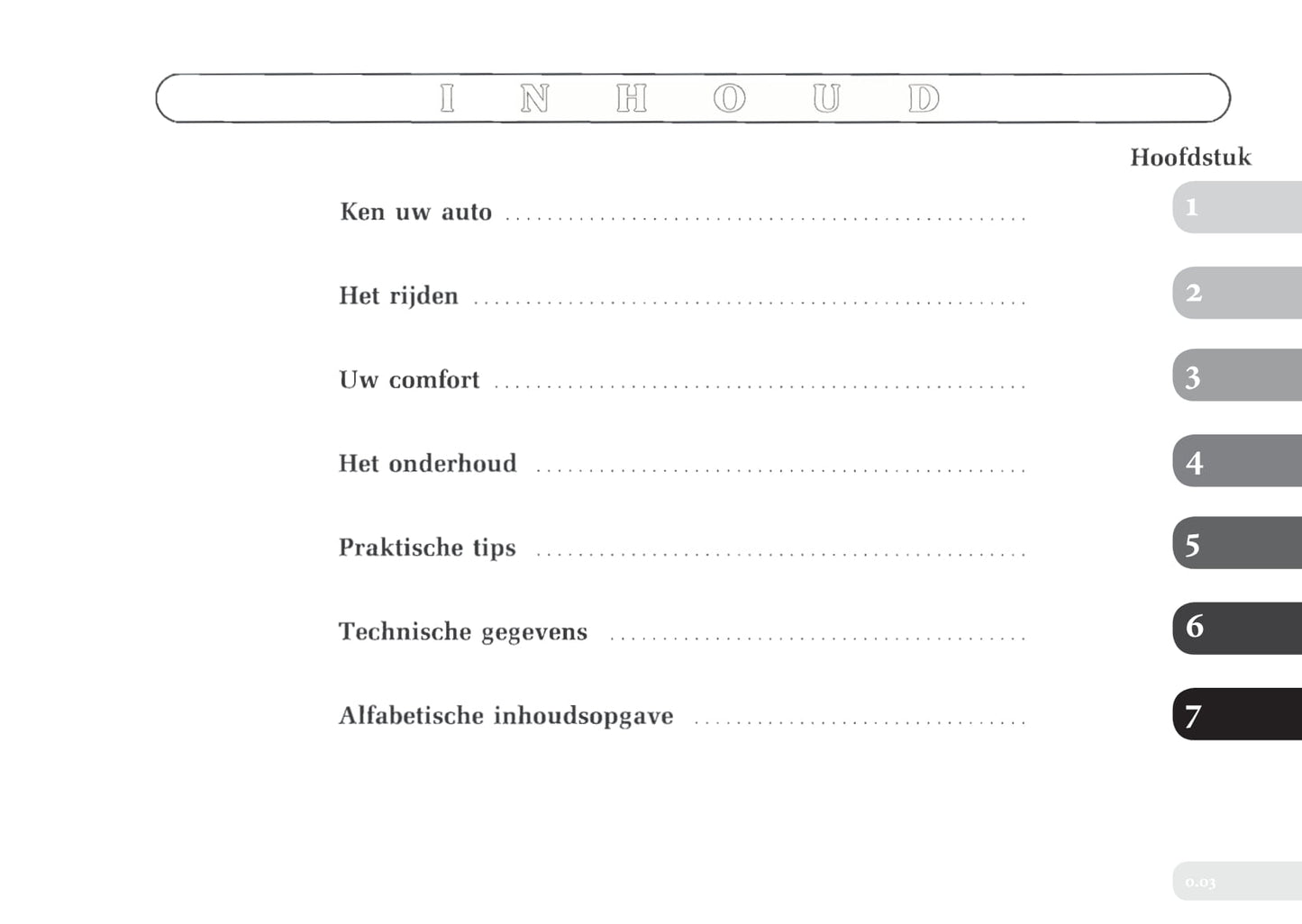 1996-1997 Renault Laguna Owner's Manual | Dutch