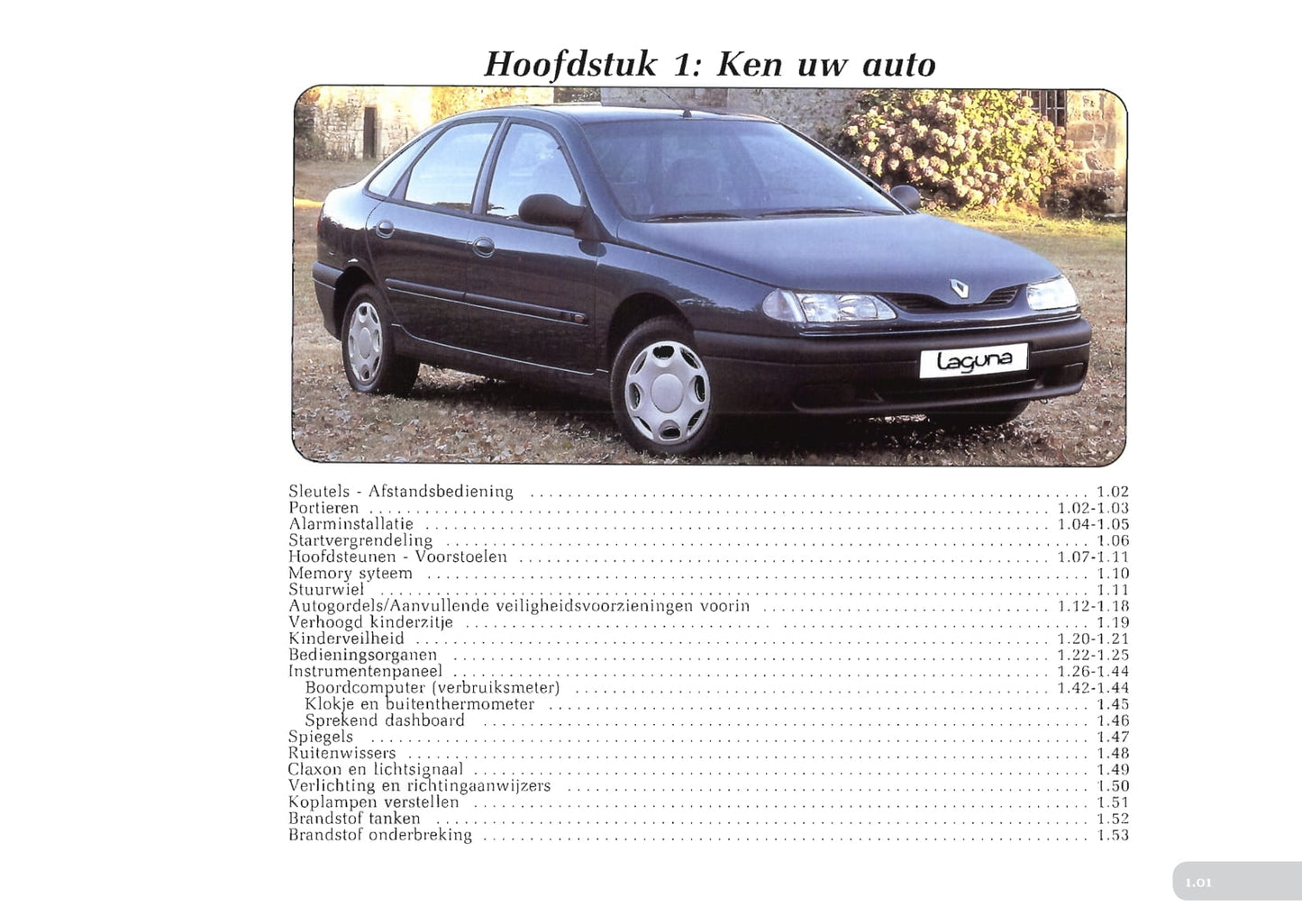 1996-1997 Renault Laguna Owner's Manual | Dutch