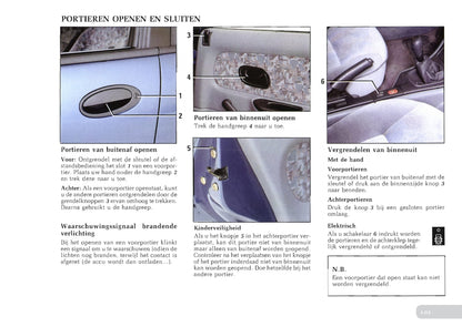 1996-1997 Renault Laguna Owner's Manual | Dutch