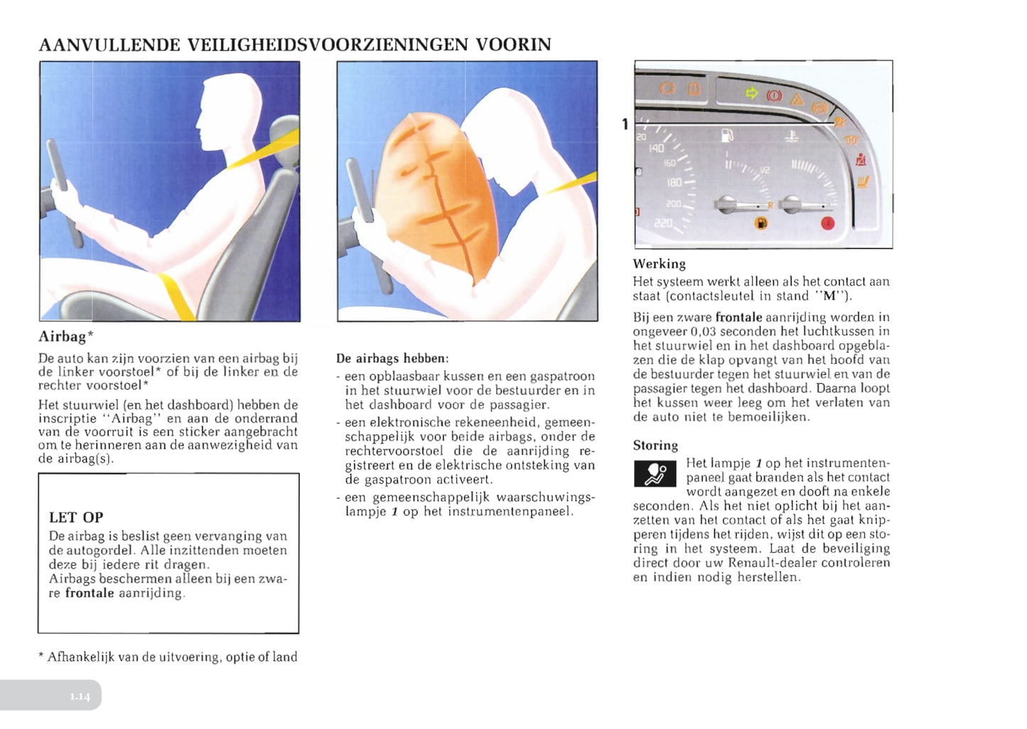 1996-1997 Renault Laguna Owner's Manual | Dutch