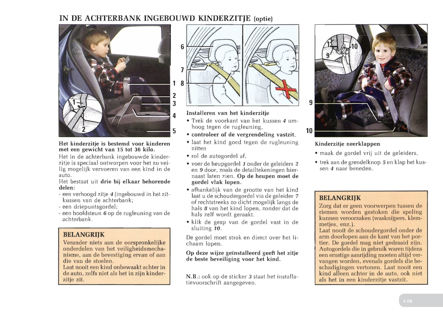 1996-1997 Renault Laguna Owner's Manual | Dutch