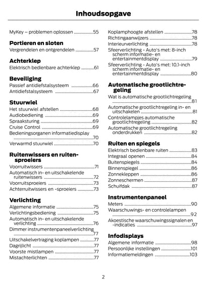 2021-2022 Ford Explorer Owner's Manual | Dutch