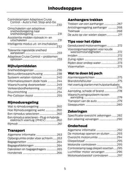 2021-2022 Ford Explorer Owner's Manual | Dutch