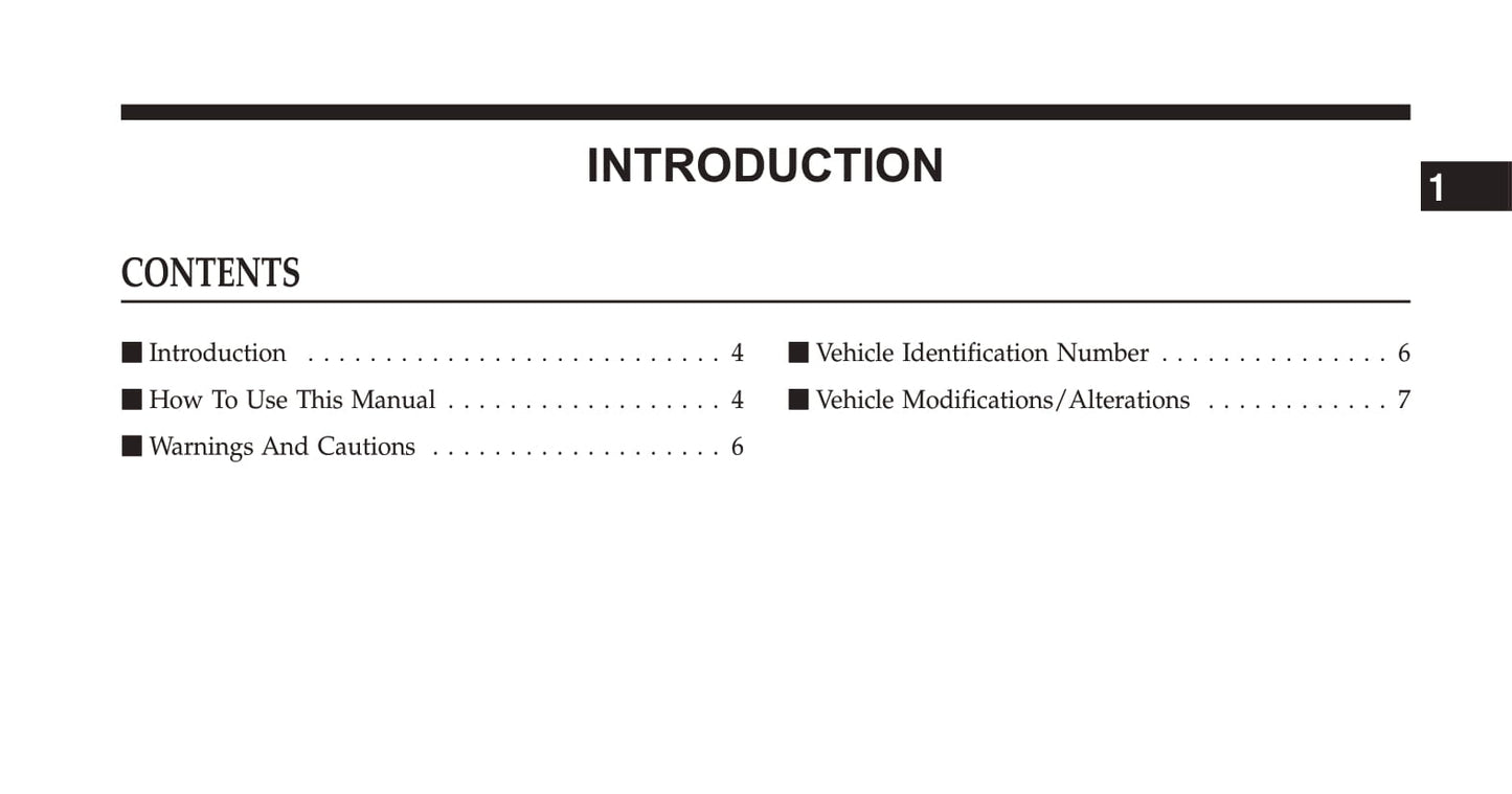 2007-2011 Dodge Caliber SRT4 Manuel du propriétaire | Anglais