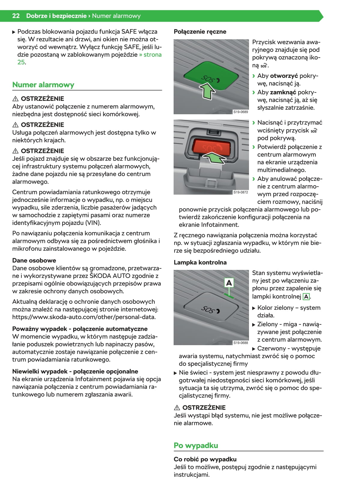 2019-2020 Skoda Octavia Gebruikershandleiding | Pools