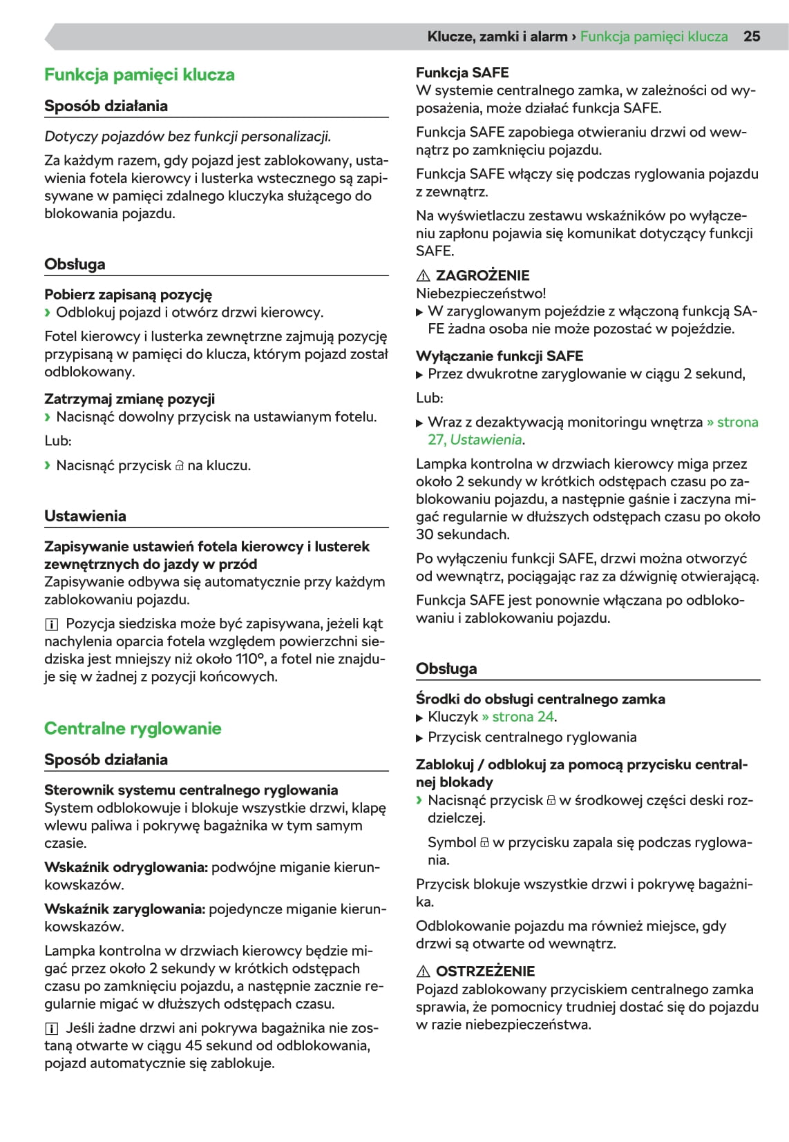 2019-2020 Skoda Octavia Gebruikershandleiding | Pools