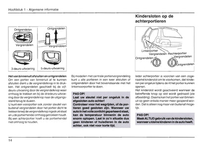 1989-2001 Daihatsu Cuore Gebruikershandleiding | Nederlands