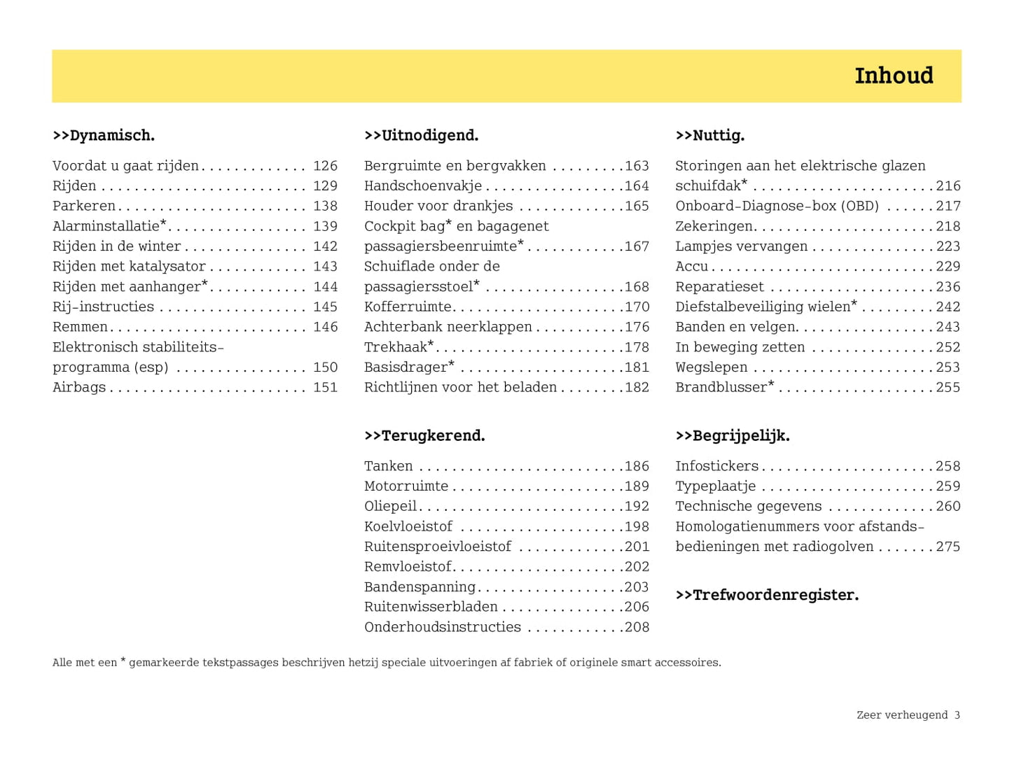 2003-2006 Smart Forfour Owner's Manual | Dutch