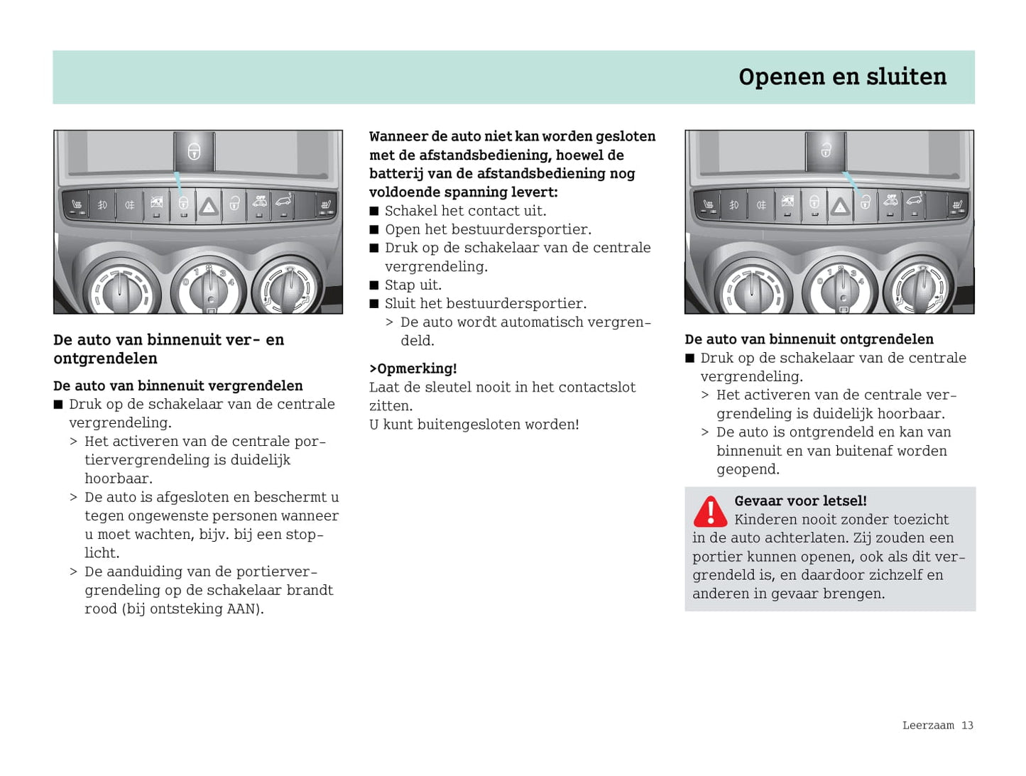 2003-2006 Smart Forfour Owner's Manual | Dutch