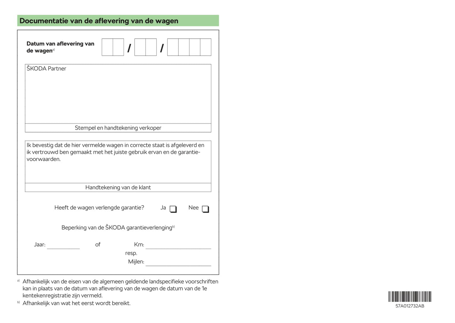 2017-2018 Skoda Karoq Owner's Manual | Dutch