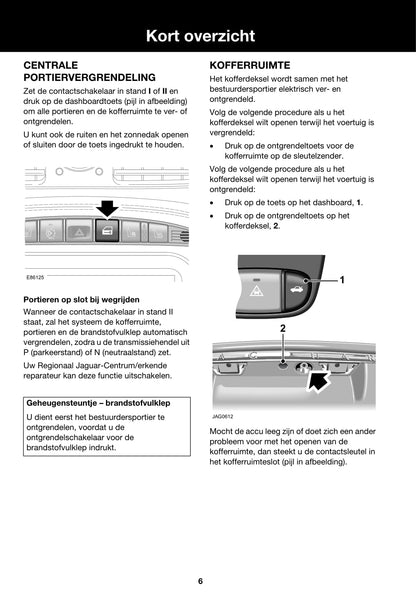 2007-2009 Jaguar XJ Bedienungsanleitung | Niederländisch