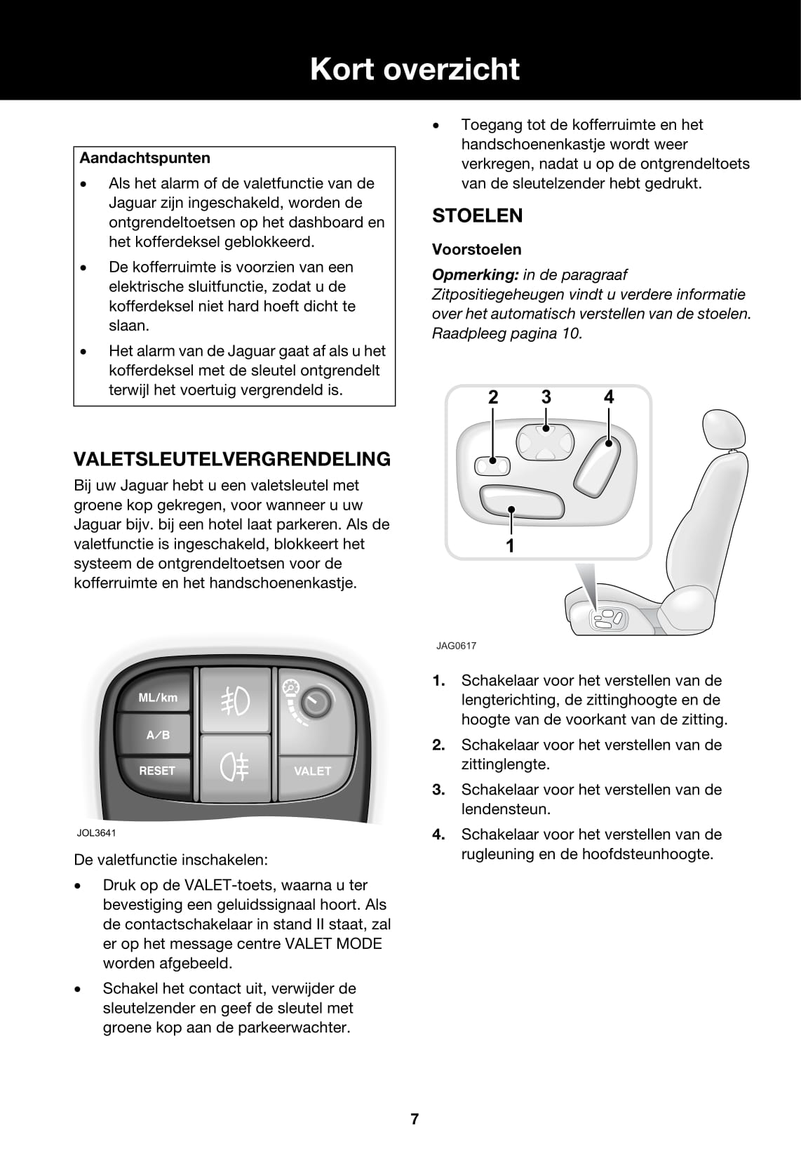 2007-2009 Jaguar XJ Bedienungsanleitung | Niederländisch