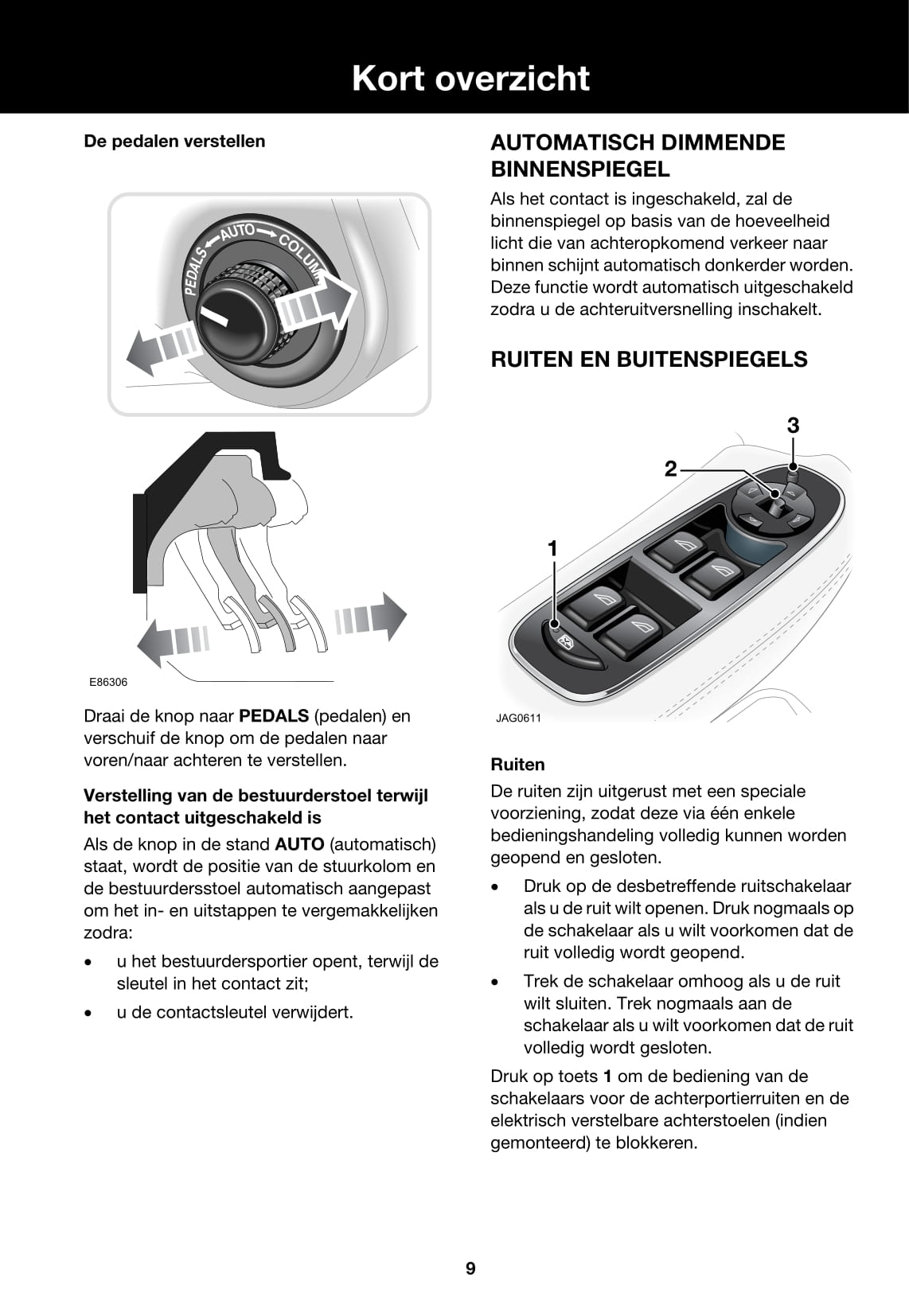 2007-2009 Jaguar XJ Bedienungsanleitung | Niederländisch