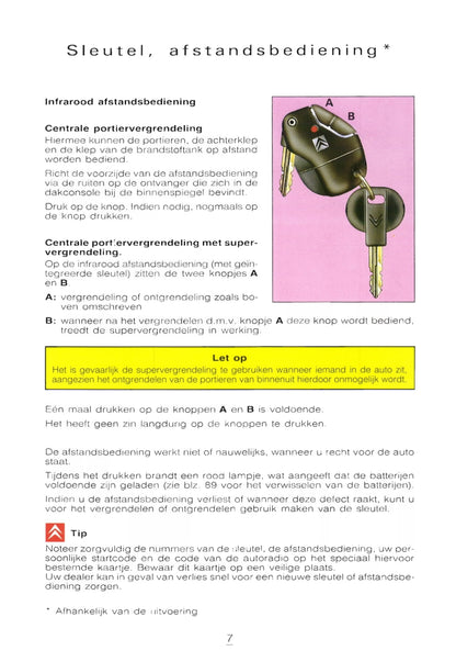 1996-1997 Citroën Xantia Bedienungsanleitung | Niederländisch