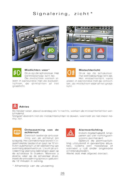 1996-1997 Citroën Xantia Bedienungsanleitung | Niederländisch