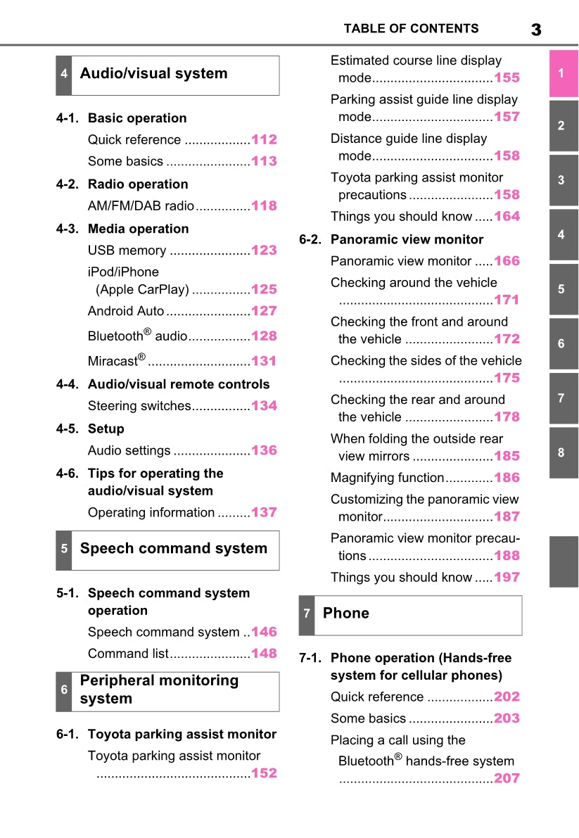 Toyota Rav4 Navigation / Multimediasysteem Owner's Manual 2019 - 2023