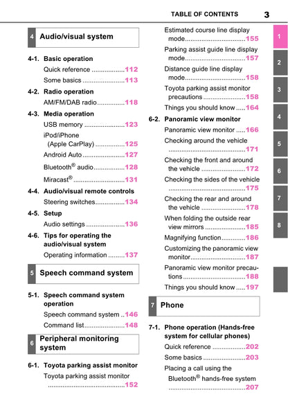 Toyota Rav4 Navigation / Multimediasysteem Owner's Manual 2019 - 2023