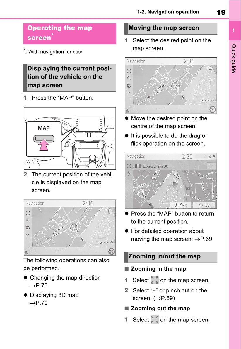 Toyota Rav4 Navigation / Multimediasysteem Owner's Manual 2019 - 2023