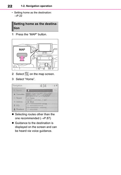 Toyota Rav4 Navigation / Multimediasysteem Owner's Manual 2019 - 2023