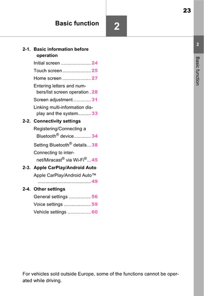 Toyota Rav4 Navigation / Multimediasysteem Owner's Manual 2019 - 2023