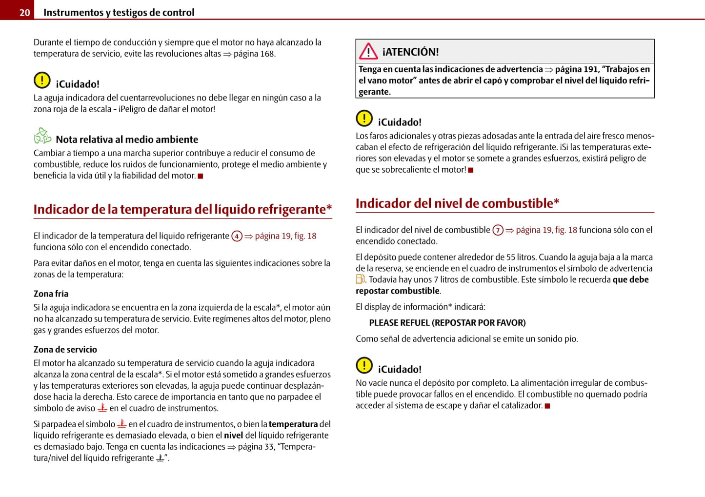 2009-2010 Skoda Roomster Owner's Manual | Spanish