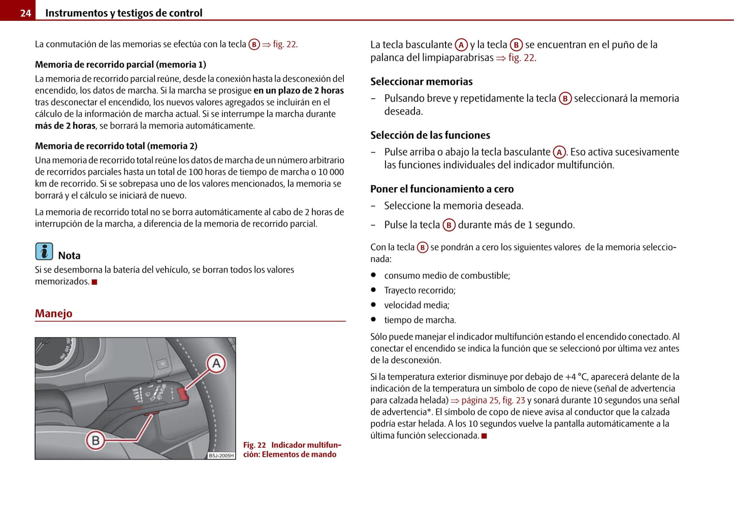 2009-2010 Skoda Roomster Owner's Manual | Spanish