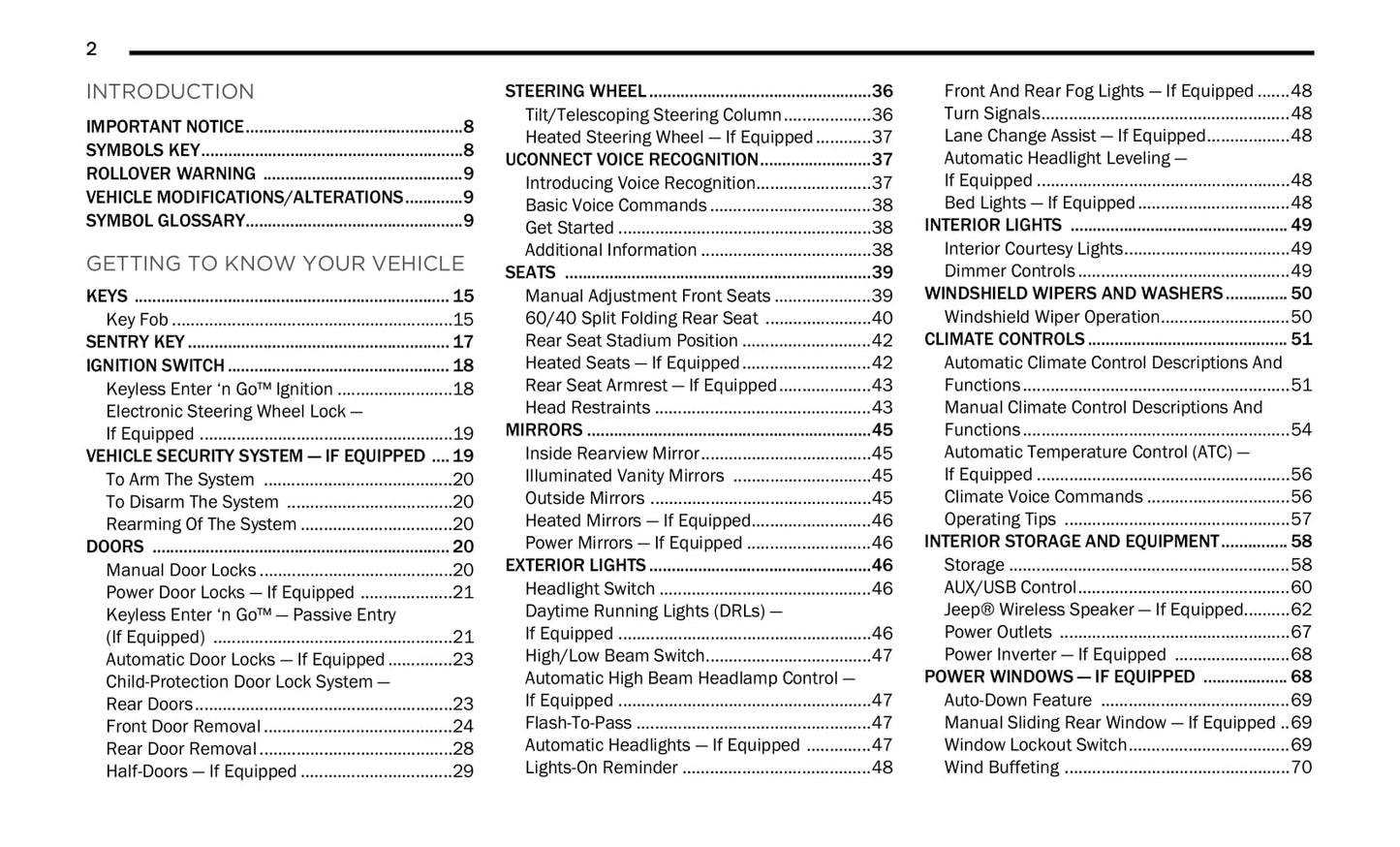 2022 Jeep Gladiator Owner's Manual | English