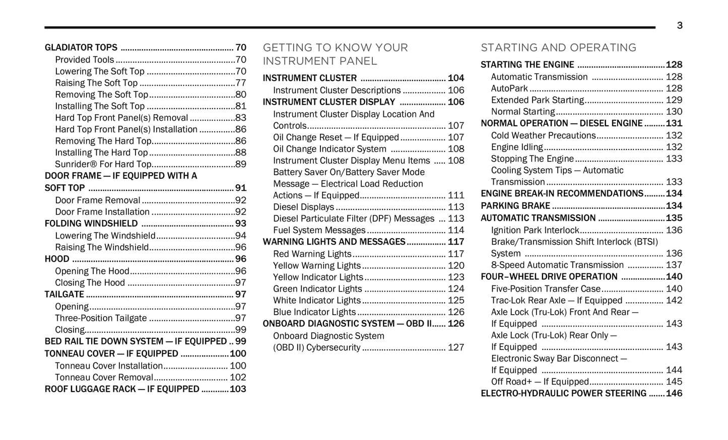 2022 Jeep Gladiator Owner's Manual | English