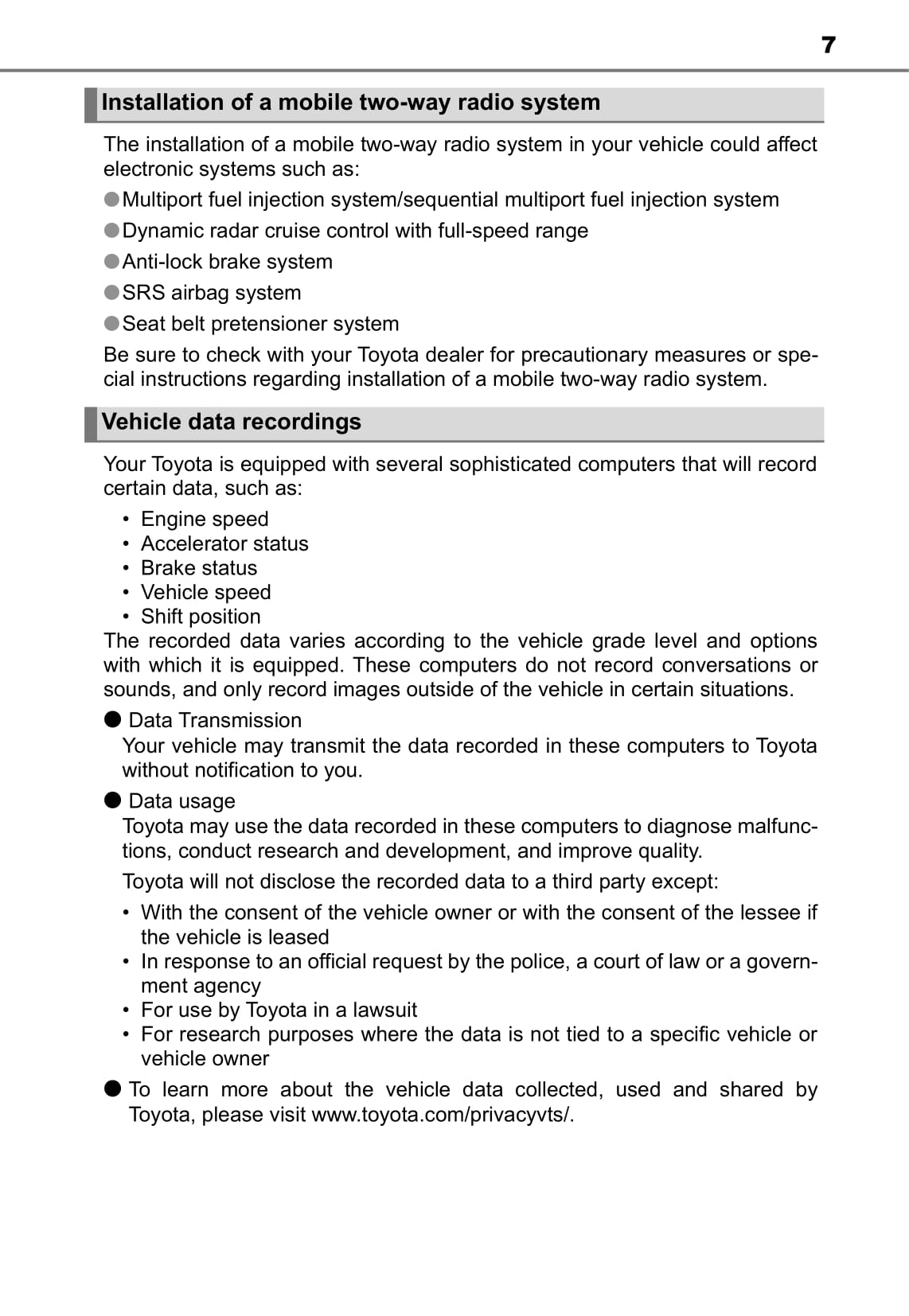 2017 Toyota C-HR Owner's Manual | English