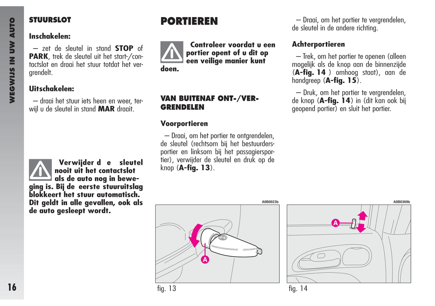 2002-2003 Alfa Romeo 156 GTA Owner's Manual | Dutch